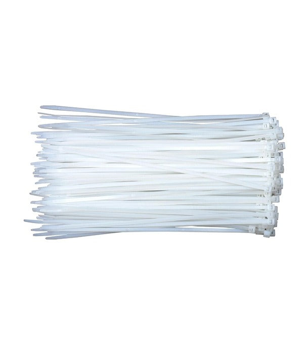 8-Inch Zip Tie with Panel Clip (Pack of 100)