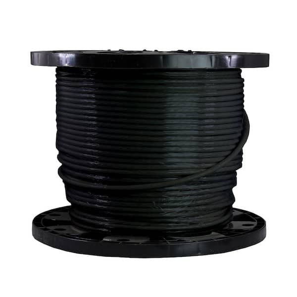 Building Wire THHN STR, 6 AWG, Black, Copper, 1 Conductor, 500Ft. (Pack of 1000)