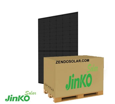 Jinko Solar 425W 108 Half-Cell Solar Panel Pallet (31 Panels) - 1000V Black on Black, JKM425N-54HL4-B | High-Efficiency Solar Solution