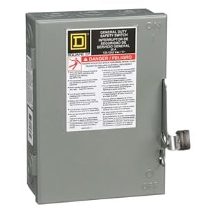 Safety Switch/Disconnect - GD, Fused, 30A, 2 Pole, 120/240 VAC