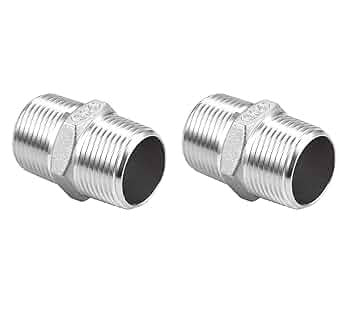 Threaded Male Steel Nipple - 1 Inch x 2 Inch