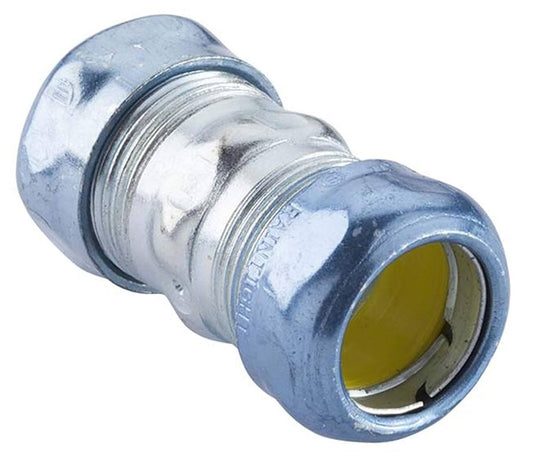 EMT Compression Coupling (Raintight) - 1-1/2 Inch, 2-1/4 Inch, Ball Burnished, Mirror Smooth, Die Cast (Pack of 100)