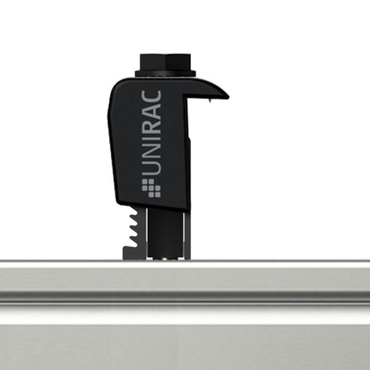 Unirac SolarMount Universal Aesthetic Fastener End Clamp Dark | 302050D, Solar Racking System