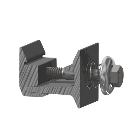 SnapNrack Ultra Rail Mounting Clamp Silver, 242-01229 | Durable Mounting Clamp for Solar Systems