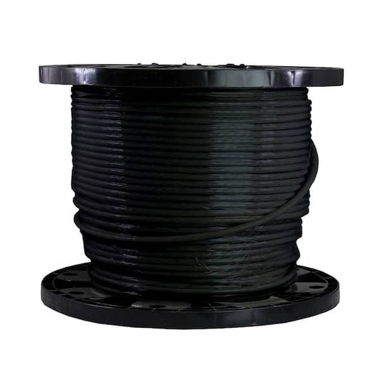 Building Wire THHN STR, 6 AWG, Black, Copper, 1 Conductor, 500Ft. (Pack of 1000)
