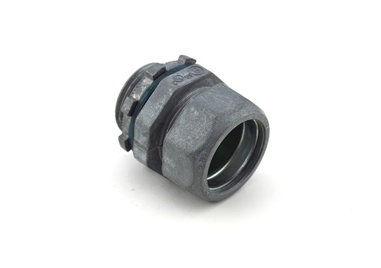EMT Compression Connector (Raintight) - 3/4 Inch, 1.525 Inch, Ball Burnish, Zinc Die Cast (Pack of 100)