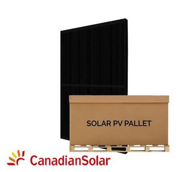 Canadian Solar 395W 108 Half-Cell 1500V Black on Black Solar Panels - Full Pallet (30 Panels)