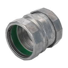 EMT Compression Coupling (Raintight) - 1 Inch, 1-5/8 Inch, Ball Burnished, Mirror Smooth, Die Cast (Pack of 100)