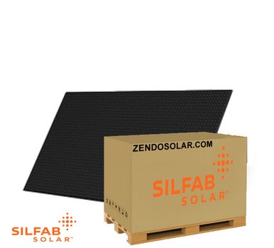 Silfab Solar 420W 66-Cell Solar Panel Pallet (27 Panels) - 1000V Black on Black, SIL 420 BG | High-Performance Solar Solution